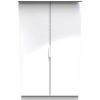 Ready Assembled 2 U Dover 2 Door Midi Robe (Ready Assembled) in White