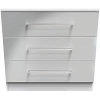 Ready Assembled 2 U Chester 3 Drawer Chest (Ready Assembled) in Mid Grey