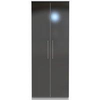 Ready Assembled 2 U Chester 2 Door Wardrobe (Ready Assembled) in Black