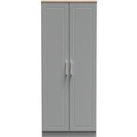 Ready Assembled 2 U Norfolk 2 Door Wardrobe (Ready Assembled) in Dark Grey