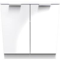 Ready Assembled 2 U Dover 2 Door Cabinet (Ready Assembled) in White