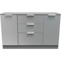 Ready Assembled 2 U Dover 2 Door 3 Drawer Sideboard (Ready Assembled) in Dark Grey