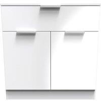 Ready Assembled 2 U Dover 1 Drawer 2 Door Sideboard (Ready Assembled) in White