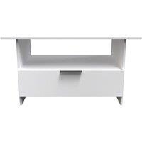 Ready Assembled 2 U Dover Bottom Drawer Coffee Table (Ready Assembled) in White
