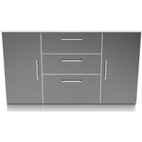 Ready Assembled 2 U Gloucester 2 Door 3 Drawer Sideboard (Ready Assembled) in Mid Grey