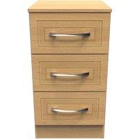 Ready Assembled 2 U Stafford 3 Drawer Bedside Cab(Ready Assembled) in Light Oak