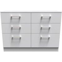 Ready Assembled 2 U Cornwall 6 Drawer Wide Chest (Ready Assembled) in Light Grey