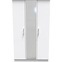 Ready Assembled 2 U Cornwall Triple Mirror Wardrobe (Ready Assembled) in White