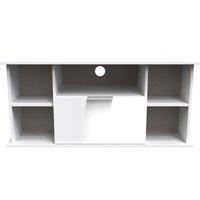 Ready Assembled 2 U Dover Corner TV Unit (Ready Assembled) in White