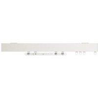 New Edge Blinds 22-25mm Finesse Ball End Metal Curtain Pole Set - Antqiue Brass in White | Size: 400 cm