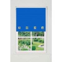 New Edge Blinds Square Eyelet Edge Roller Blind 165cm Drop Blue | Size: 120 cm width x 165 cm drop