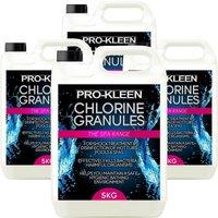 ProKleen Stabilised Chlorine Granules for Hot Tubs, Spas & Pools 4 x 5KG in Clear