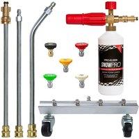 ProKleen Chassis Cleaner & Snow Foam Lance - Bosch Compatible in Metallic Silver