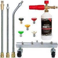 ProKleen Chassis Cleaner & Snow Foam Lance - Nilfisk Gerni Compatible in Metallic Silver