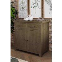 FWStyle 2 Door 2 Drawer Sideboard Solid Natural Reclaimed Pine in Brown