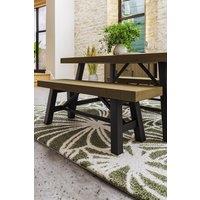 FWStyle Lowry 1.3M Solid Pine Dining Bench Seat (H) 46 (W) 132 (D) 38cm in Brown