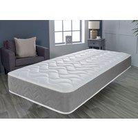 Starlight Beds Grey Memory Foam Spring Hybrid Mattress | Size: Single