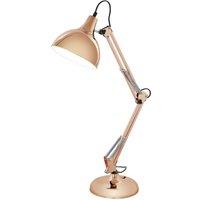 Loops Table Desk Lamp Colour Copper Adjustable In Line Switch Bulb E27 1x40W