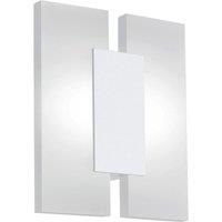 Loops Wall Light Colour White Shade Satined Plastic Bulb LED 2x4.5W Included