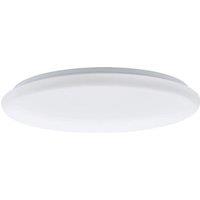 Loops Flush Ceiling Light Colour White Shade White Plastic Bulb LED 40W Included