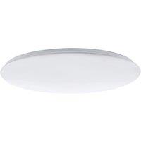 Loops Flush Ceiling Light Colour White Shade White Plastic Bulb LED 60W Included