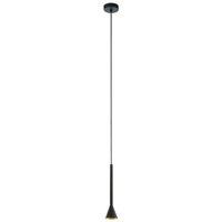 Loops Pendant Ceiling Light Colour Black Outer & Gold Inner Shade Bulb GU10 1x5W Inc
