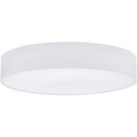 Loops Flush Ceiling Light Colour White Circular Shade White Fabric Bulb E27 5x25W