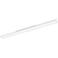 Loops Flush Ceiling Light Colour White Shade Slim White Plastic Bulb LED 30W Included