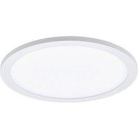 Loops Flush Ceiling Light Colour White Shade White Plastic Bulb LED 14W Included