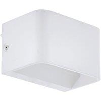 Loops Wall Light Colour White Box Structure Snug Fitting Bulb LED 6W Included
