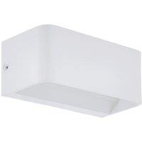 Loops Wall Light Colour White Long Box Structure Snug Fitting Bulb LED 10W Included