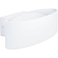 Loops Wall Light Colour White Shade Transparent Plastic Bulb LED 10W Included