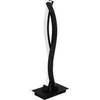 Loops Table Desk Lamp Colour Black Shade White Plastic Bulb LED 10W Included