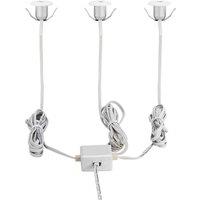 Loops 3 PACK Flush / Recessed Ceiling Downlight White Aluminium 1W Built in LED