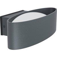 Loops IP44 Outdoor Wall Light Anthracite Aluminium & Steel 10W Built in LED in Metallics