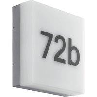 Loops IP44 Outdoor Wall Light Anthracite House Number 8.2W Built in LED Porch Lamp