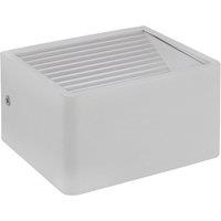 Loops IP44 Outdoor Wall Light White Aluminium 6W Built in LED Porch Lamp