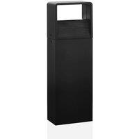 Loops IP44 Outdoor Pedestal Light Modern Anthracite 6W Built in LED Wall Gate Post
