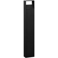 Loops IP44 Outdoor Bollard Light Anthracite Aluminium 6W Built in LED Tall Lamp Post