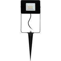 Loops IP65 Outdoor Ground Spike Light Black Aluminium 10W Built in LED Spotlight