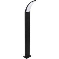 Loops IP44 Outdoor Bollard Light Black Aluminium 11W Built in LED Lamp Post
