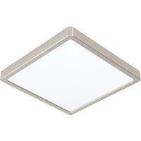 Loops Wall / Ceiling Light Satin Nickel 285mm Square Surface Mounted 20W LED 3000K in Metallics