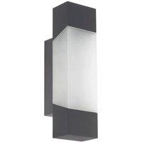 Loops IP44 Outdoor Wall Light Anthracite Porch Accent Lamp 4.8W Built in LED