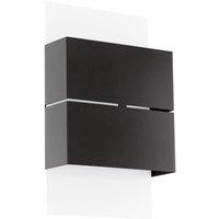 Loops IP44 Outdoor Wall Light White & Anthracite Zinc Steel 2.5W Built in LED in Metallics