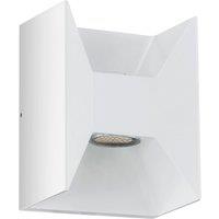 Loops IP44 Outdoor Wall Light White Cast Aluminium 2.5W Built in LED Porch Lamp