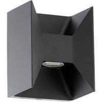 Loops IP44 Outdoor Up / Down Wall Light Anthracite Aluminium 2.5W Built in LED Lamp