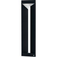 Loops IP54 Outdoor Bollard Light Modern Black Aluminium 10W Built in LED Lamp Post
