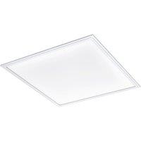 Loops Wall / Ceiling Light White Aluminium 595mm Square Panel 40W Built in LED 4000K