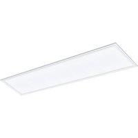 Loops Flush Ceiling Panel Light White Rectangle Tile 40W Built in LED 4000K