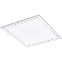 Loops Flush Ceiling Panel Light White Sqaure Tile 16W Built in LED 4000K